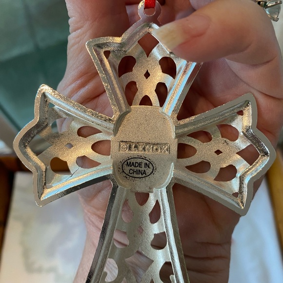 LENOX Bejeweled Silver Plated Diamond Rhinestone Christmas Ornaments 2 w Boxes🎄 - Picture 4 of 6